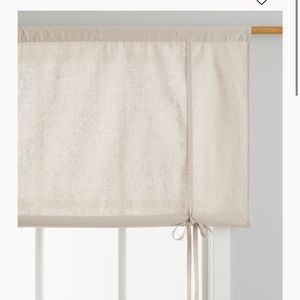 Linen blend roll up curtain